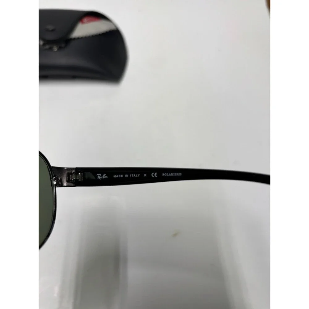 Ray-Ban RB3386 004/9A Polarized Aviator Sunglasses Gunmetal Green G-15 67-13 Ita